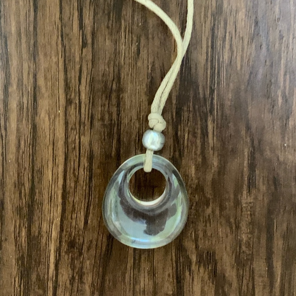 J.jill Smokey glass circle pendant necklace - Picture 9 of 11